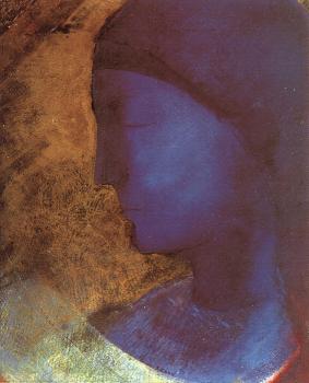 Odilon Redon : The Golden Cell (The Blue Profile),